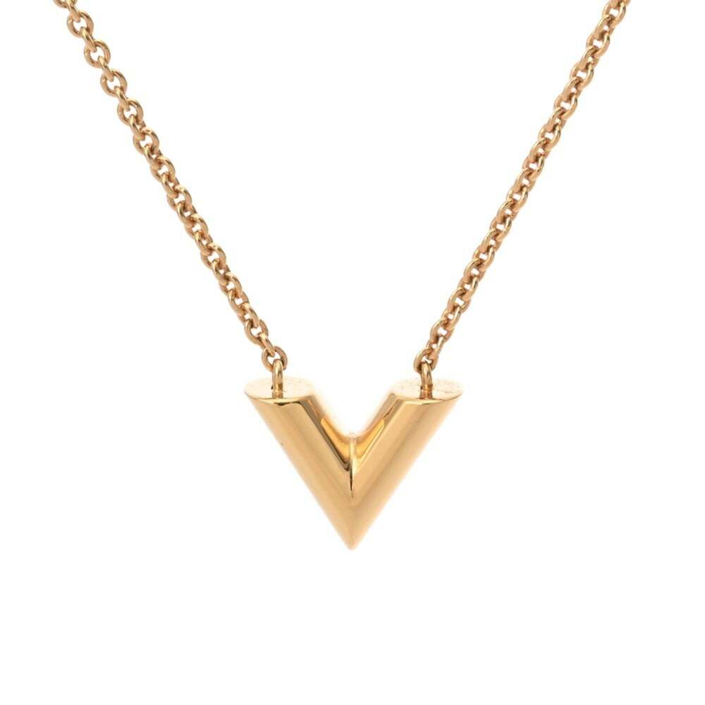 LOUIS VUITTON Gold Necklace - Picture 2 of 8
